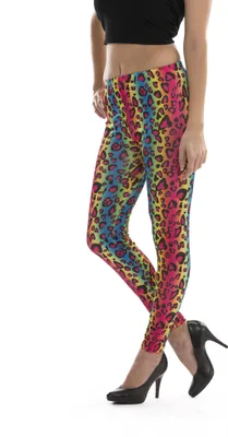 Produktbild von Leggings Print Leo bunt, Größe:L/XL