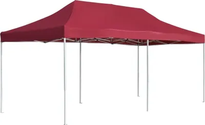 Image de Tente de réception pliable Aluminium 6x3 m Bordeaux