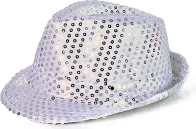 Productafbeelding van Zilveren Discohoed Met Led