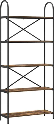 Immagine prodotto di vidaXL Libreria in rovere affumicato 80 x 30 x 183 cm materiale a base di legno