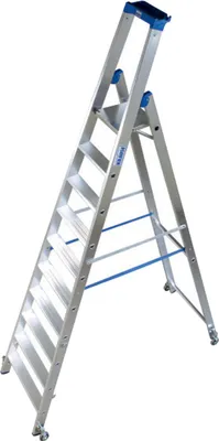 Immagine prodotto di KRAUSE STABILO Professional Stufen-StehLeiter fahrbar 10 Stufen