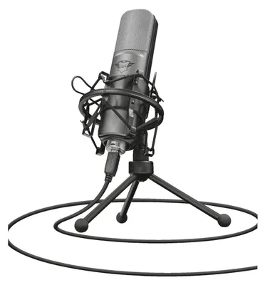 Produktbild von Trust GXT 242, Tischmikrofon, -45 dB, 20 - 20000 Hz, 2200 Ohm, 48 kHz, Unidirektional/ Kardioid