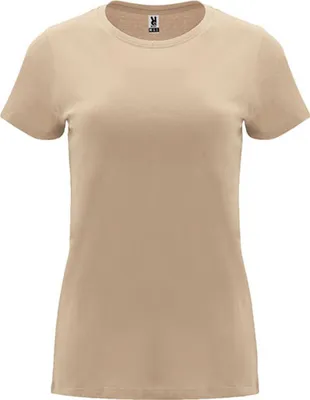 Produktbild von Roly CA6683 | Damen Capri T-Shirt, Tailliert und eng anliegend geschnitten - Farbe: Sand 07 - Größe: M