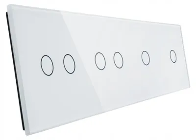 Produktbild von Livolo Glas Panel 4-fach Touch Weiß