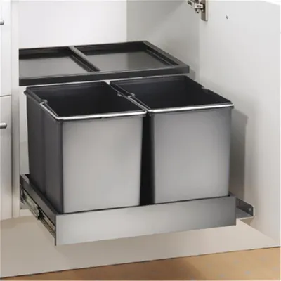 Produktbild von Naber Double Shorty plus. Abfallsammler, anthrazit.  - Mülleimer