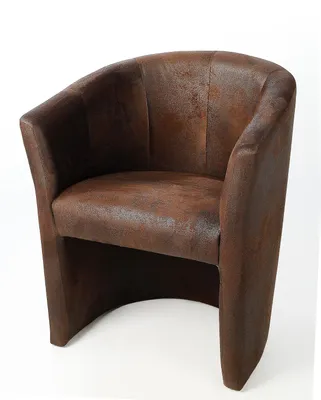 Produktbild von Cocktailsessel Clubsessel Antik Braun Farben Loungesessel Sessel Microvelours