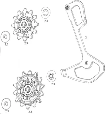 Immagine prodotto di Piastra a gabbia SRAM per GX Eagle,