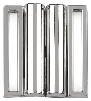 2 Bikini-Verschlüsse Bikini BH Verschluss, Metall, Größenwahl A 33x28mm | I 30x3mm silber