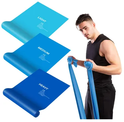 Produktbild von Elastische Fitnessbänder, Physiotherapie, Yoga, Pilates, Rückendehnübungen