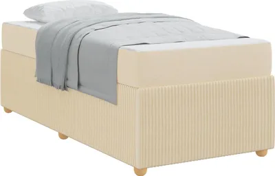 Obrázok produktu pre Rám postele s matracmi Krémová 90 x 190 cm látka