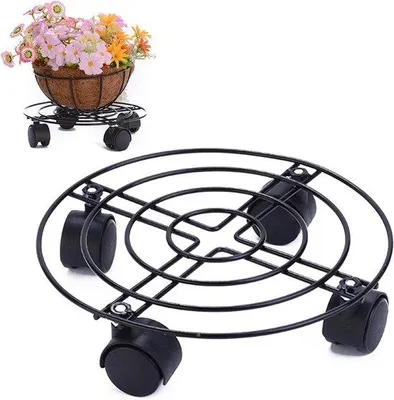 Image de Support de jardin à roulettes pour l'intérieur et l'extérieur