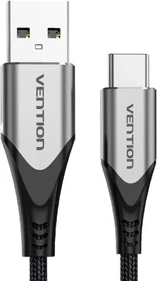 Produktbild von Vention CODHI, 3 m, USB A, USB C, USB 2.0, 0,48 Gbit/s, Aluminium, Schwarz