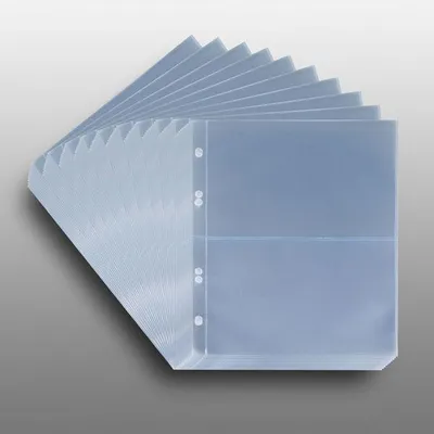 Produktbild von Prophila Collection 100 Belege-Hüllen für je 2 Normale Briefe (DIN C6) bis 180 x 115 mm