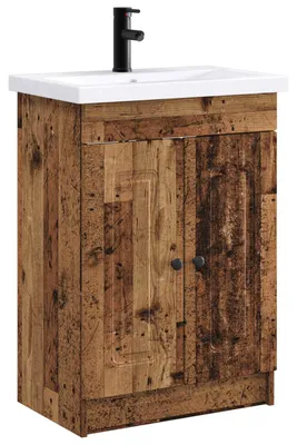 Produktbild von Badezimmermöbel-Set Altholz 56 x 37,5 x 81 cm Holzwerkstoff