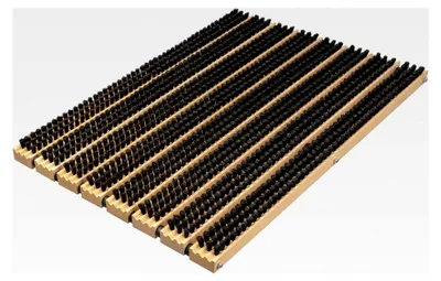 Produktbild von Bürstenmatte/Schuhabstreifer (59x38,5) Natur-Borste