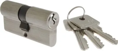 Produktbild von B-Harko H6 30/30 mm Einschließzylindereinsatz, Nickel satiniert, Klasse A, 3 Schlüssel
