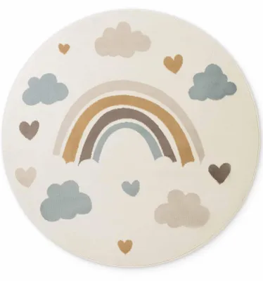 Produktbild von Hanse Home Kinderteppich Skyla, Spielteppich, Regenbogen, Kinderzimmer, Creme