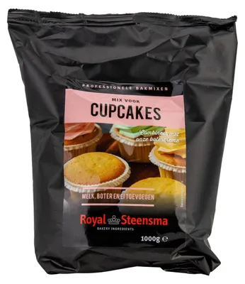 Immagine prodotto di Royal Steensma Cupcake Mix 1000g – Succoso e delizioso preparato per cupcakes