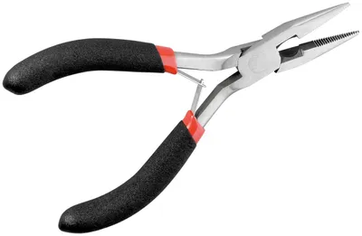 Immagine prodotto di Fixpoint 77098 Pinza a becchi piatti mezzotondi 125 mm - con ganasce dentellate (2,5 cm)