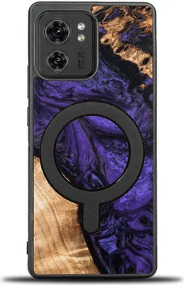Immagine prodotto di Custodia in legno per Motorola Edge 40, Bewood Unique Violet per MagSafe