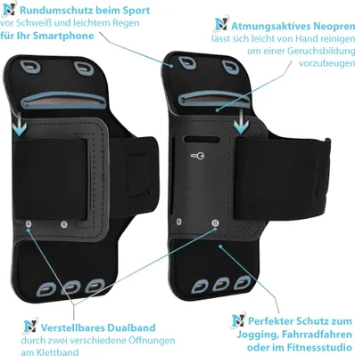 Produktbild von Sport Armband Handy Tasche 4,5 - 7,2 Zoll Jogging Hülle Fitness Joggen TrainingGröße:7 Zoll bis 7.2 Zoll