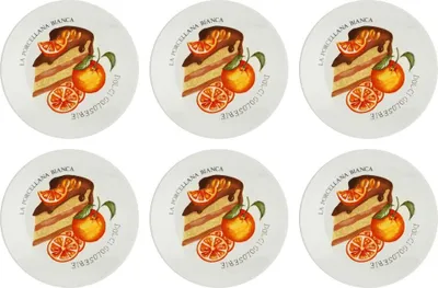 Produktbild von La porcellana bianca goloserie set von 6 Tortenplatten 17,5 cm