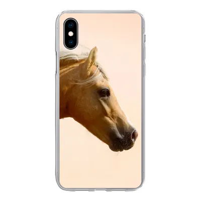 Produktbild von MuchoWow® Handyhülle Schutzhülle Hülle für iPhone Xs Pferd - Licht - Luft Silikon Softcase Handy Hülle - Handytasche