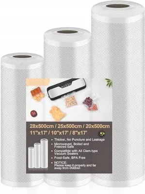 Zdjęcie produktu dla Folia próżniowa w rolce do zgrzewarki 20/25/28X500CM bez bpa