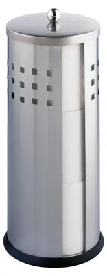 Produktbild von WENKO Ersatz Toiletten Papier Rollen Halter Edelstahl ANCONA stehend Klo WC Bad