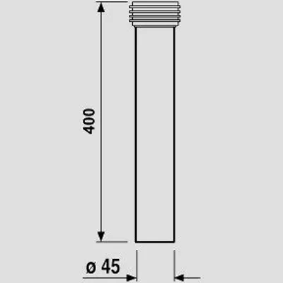 Produktbild von SANIT 58.997.00..0000 WC- Anschlussrohr mit