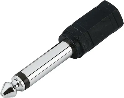 Immagine prodotto di Adattatore audio stereo da jack da 3,5 mm a connettore mono da 6,35 mm, per cuffie