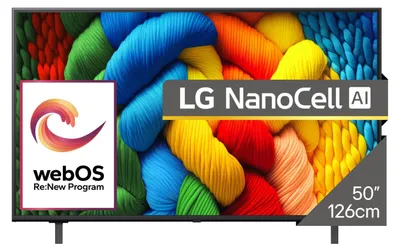 Immagine prodotto di LG NanoCell AI NANO80 AI 127 cm (50") 4K Ultra HD Smart TV Wi-Fi Nero
