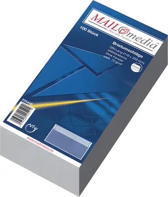 Obrázok produktu pre mayer-network 30002388 Obálky DIN long (220x110 mm), bez okienka, samolepiace, 72 g/m2, 100 ks