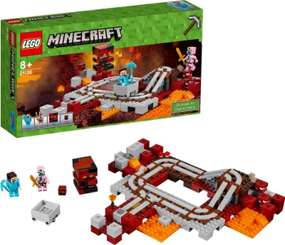 Produktbild von LEGO® Minecraft™ Die Nether-Eisenbahn 21130