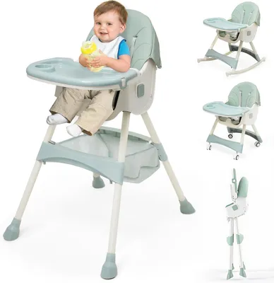 Imagen del producto de Elzusha - Silla infantil plegable 5 en 1 con cinturón de seguridad