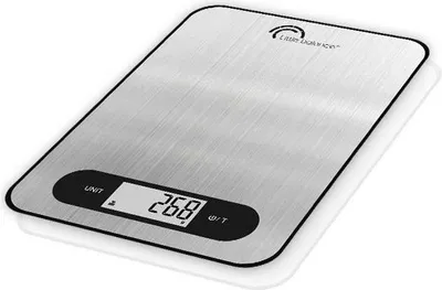 Produktbild von Küchenwaage Slim Inox USB Wiederaufladbar, Edelstahl, Wiederherstellbar