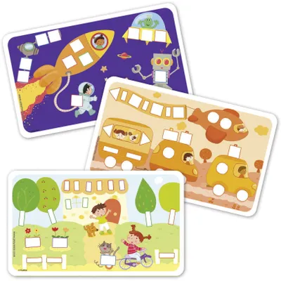 Produktbild von PlayMais Bastel Kreativität Classic 14 Karten Colors & Forms Farben & Formen 160086