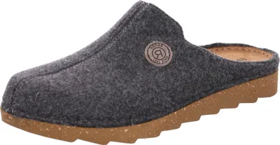 Image de Rohde Herren Pantoufles Pantoufle Softfilz Foggia-H 7100, Taille:45 EU, Couleur:Gris