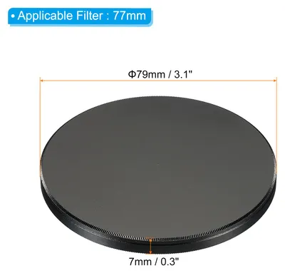 Produktbild von 77mm Objektivdeckel, Kamera Objektivdeckel Abdeckung Universal Objektivfilter Stapeldeckel Metall Schutzhš¹lle mit Reinigungstuch fš¹r Fotografie Kamerafilter
