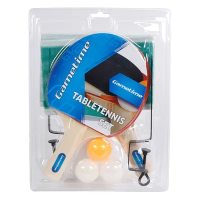 Productafbeelding van Tafeltennisset Gametimes, 6-delig: 2 rackets, 3 ballen en een net