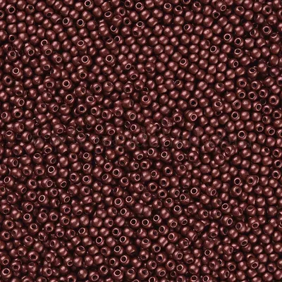 50g Rocailles Glasperlen ca. 2,3x1,5mm 1mm Bohrung Perlen Schmuck dunkelkupfer