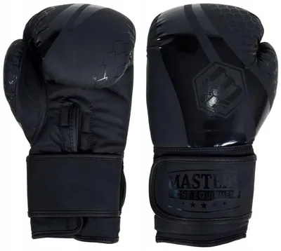 Immagine prodotto di Guantoni da boxe MASTERS RPU-MATT-BLACK, 12 once, colore nero opaco