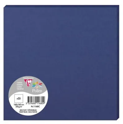Produktbild von Clairefontaine Karte Pollen 160x160 210g königsbl