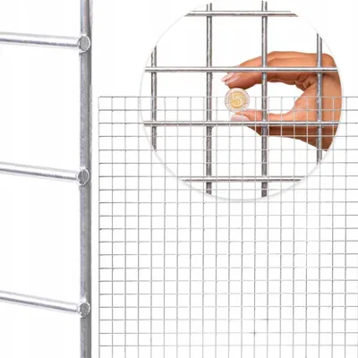 Zdjęcie produktu dla SIATKA ZGRZEWANA ocynk KRATA STALOWA Arkusz 1000x1000mm 50x50mm drut fi 3mm