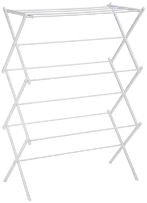 Produktbild von A. Basics Klappbarer Wäscheständer, 14.5" D x 29.5" W x 41.8" H, Weiß