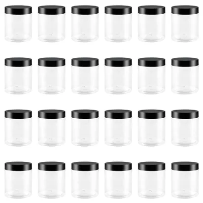 24er-Set durchsichtige Plastikdosen 250 ml mit Deckel