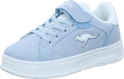 Produktbild von KangaROOS Kinder-Mädchen-Sneaker-Slipper-Klettschuh K-GK Milky EV Blau-Grau-Weiß, Farbe:blau, EU Größe:33