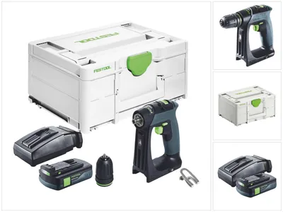 Image de Festool CXS 18 Perceuse-visseuse sans fil 18 V 40 Nm Brushless + 1x batterie 3,0 Ah + chargeur + Systainer