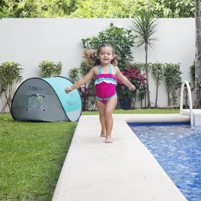 Produktbild von UV-Zelt mit Mückennetz für Strand und Sonnenschutz 50+ Pop-up-System für Babys B0135 1 Stück