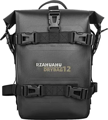 Zdjęcie produktu dla RZAHUAHU Torba motocyklowa, wielofunkcyjna torba na kijki, torba boczna na motocykl, torba na ogon motocykla, torba pod siodło, wodoodporna, 4L, 19 x 30 x 7,5 cm